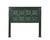 Queen Headboard Constructed From an Antique Indian Painted Teakwood and Iron Door and Pillars For Sale - Image 4 of 5
