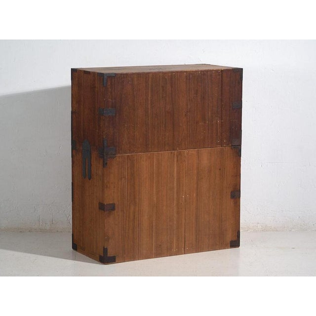 Antique Japanese Tansu in Wood For Sale - Image 13 of 14