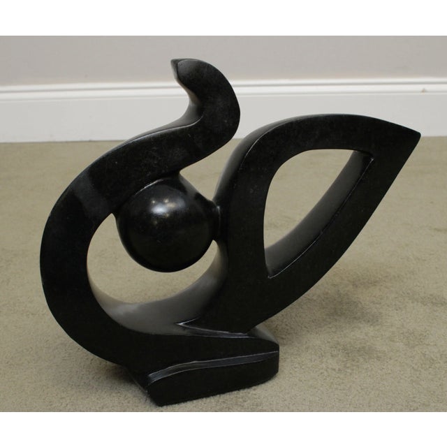 Mid Century Modern Abstract Carved Marble or Stone Sculpture For Sale - Image 9 of 13