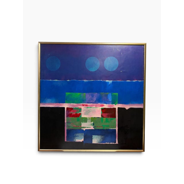 Elevate your space with a striking piece of mid-century Latin American modernism. This monumental, museum-quality abstract...