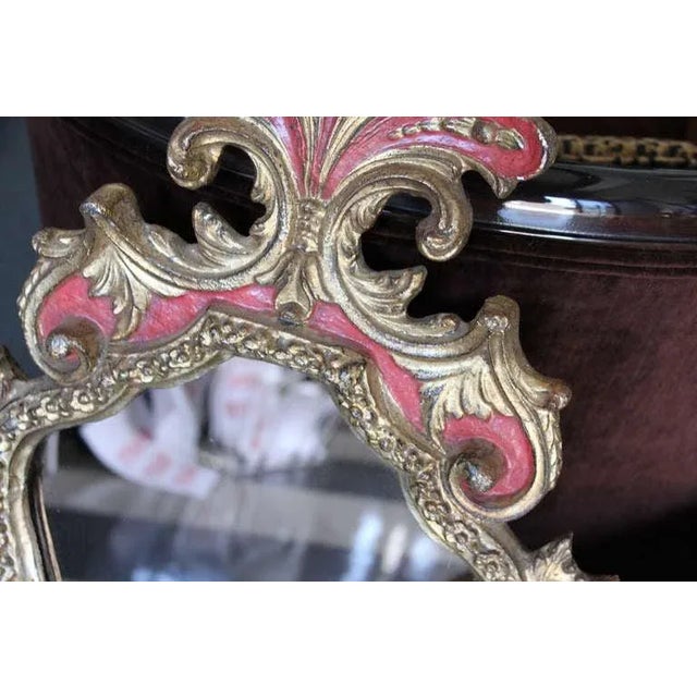 Rococo Rococo Style Gilt, Shaped Frame Mirror For Sale - Image 3 of 4