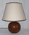 Vintage Table Lamp with Brown Ceramic Base by Schütte-Leuchten, 1980s, in Very Good conditions. Designed 1980 to 1989 This...