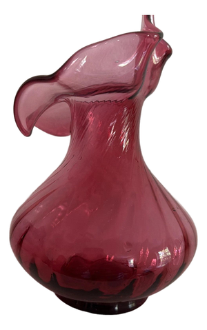 Vintage Fenton Cranberry Jack in the Pulpit Pilgrim Art Glass decor