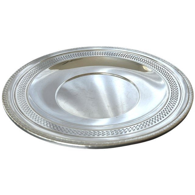 1950s Cartier Sterling Silver Pierced Gallery Tray For Sale - Image 10 of 12