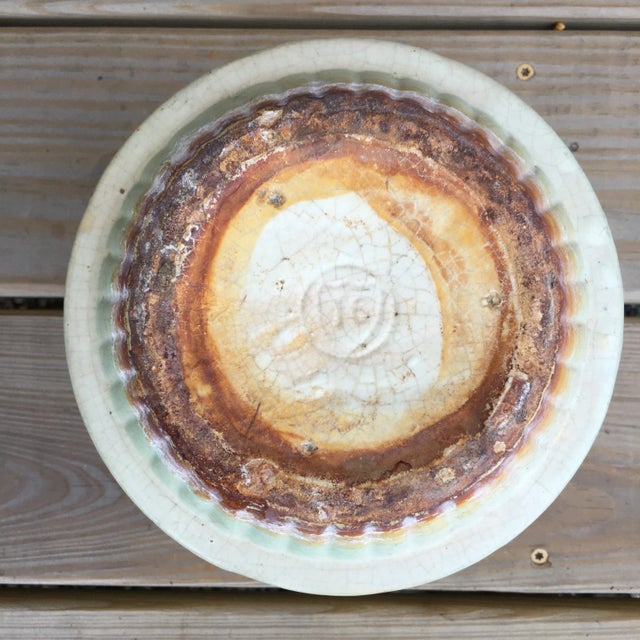 1920s Antique Nelson McCoy Style Art Deco Stoneware Cachepot For Sale - Image 5 of 6