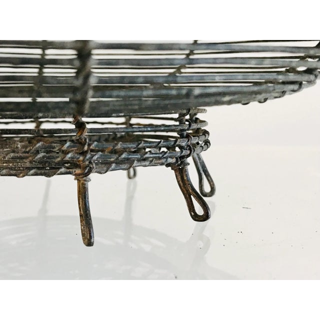1920’s French Wire Egg Basket For Sale - Image 11 of 13