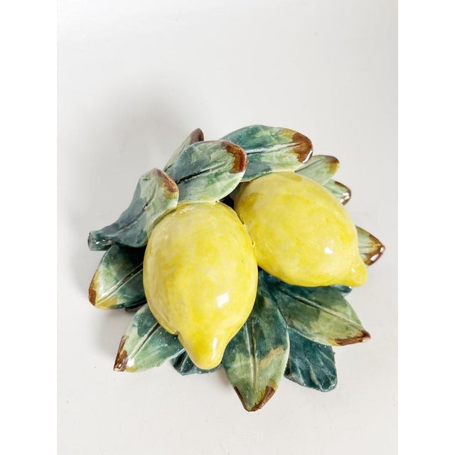 1960s Decorative Ceramic Lemon Sculpture, France, 1960s For Sale - Image 5 of 13