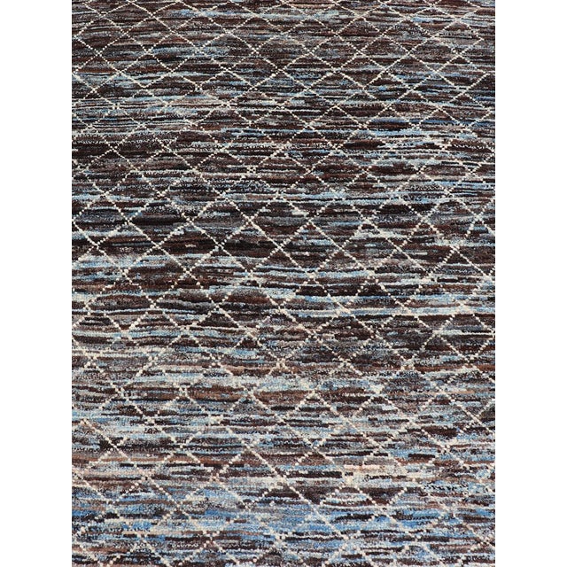 Early 21st Century Modern Afghanistan Runner in Natural Tones With Subdued Design 3 X 12'8 For Sale - Image 5 of 11