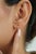 Not Yet Made - Made To Order Contemporary Natural Diamond Huggie Hoop Earrings in 18k Yellow Gold- A Pair For Sale - Image 5 of 14