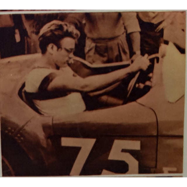 American James Dean Movie Poster Original 1950s Insert "The James Dean Story" Porsche For Sale - Image 3 of 4