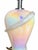 Iridescent Pearlescent Spiral Ribbon Table Lamp With Clear Tiered Base For Sale - Image 15 of 17