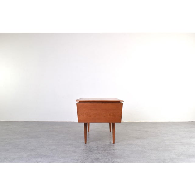 Brown Mid-Century Danish Teak Executive Desk, 1960s For Sale - Image 8 of 18
