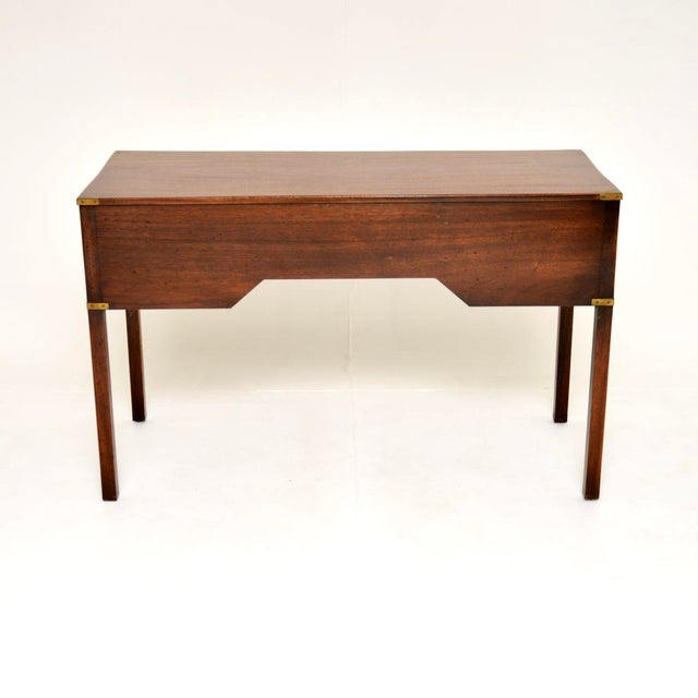 Wood Military Campaign Desk, 1930s For Sale - Image 7 of 12