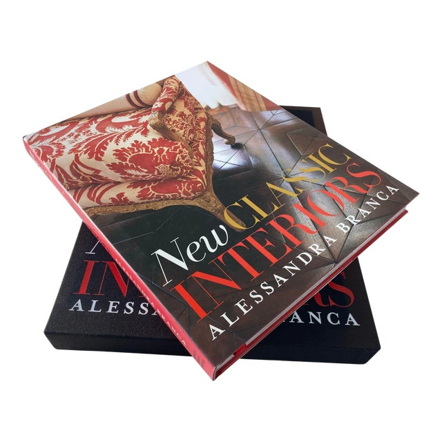 New Classic Interiors by Alessandra Branca Hardcover Coffee Table Book For Sale