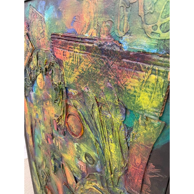 Mid-Century Modern Mixed Media, Collage, by Tom Betts, American, 1967 For Sale - Image 10 of 13