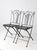 Vintage French Bistro Folding Patio Set For Sale - Image 9 of 18