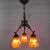 Art Deco Pendant Lamp with 3 Orange Glass Shades, 1930s For Sale - Image 18 of 18