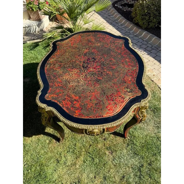 Napoleon III Boulle Marquetry Coffee Table For Sale - Image 5 of 13