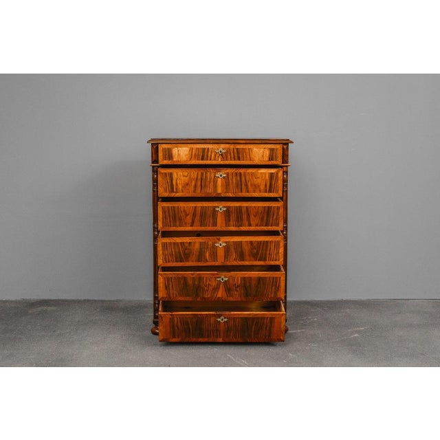 Gründerzeit Chest of Drawers in Walnut, 1700s For Sale - Image 3 of 18