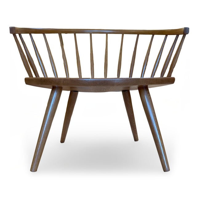 1950s 1950s Scandinavian Modern Yngve Ekstrom Oak Arka Lounge Chair, Sweden For Sale - Image 5 of 15