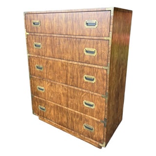 Hollywood Regency Dixie Campaigner Tallboy For Sale