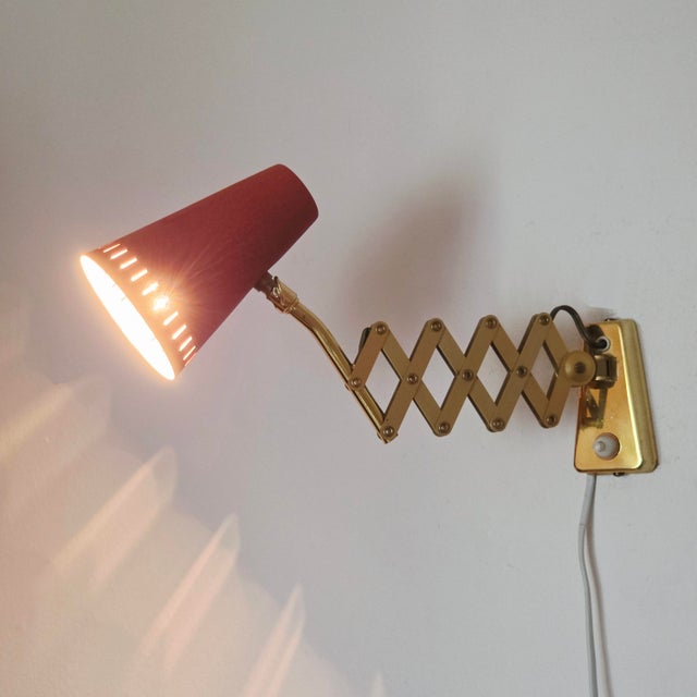 Vintage Diabolo Scissor Lamp by Karl Lang for Sis-Licht, Germany, 1950s For Sale - Image 6 of 18