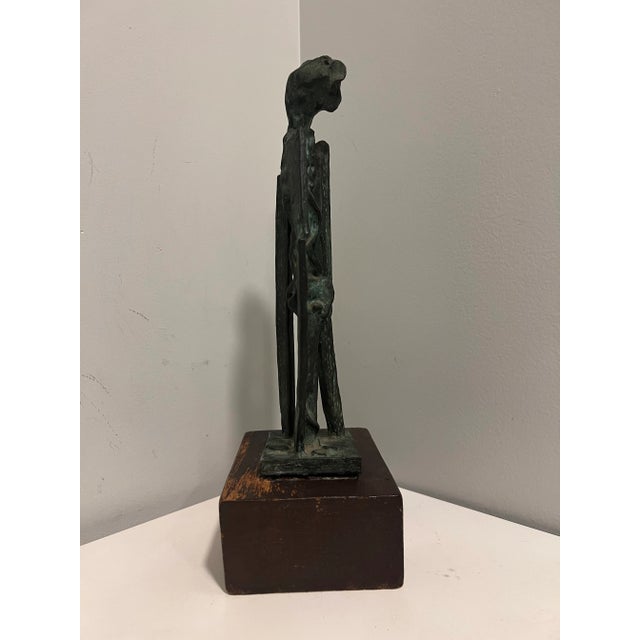 1962, Robert Thomas (1924-1987), Midcentury Bronze Sculpture, “Herm” For Sale - Image 4 of 8
