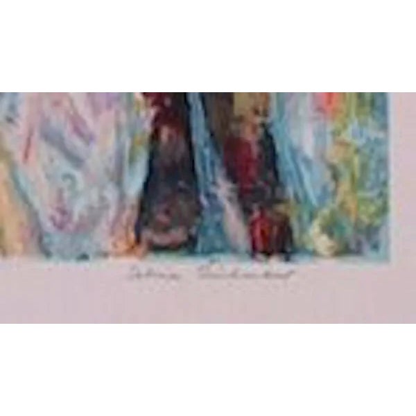 This lithograph, titled "Bird Watchers," was created by the American artist, Sabina Teichman (1905 - 1983), in 1980. It is...