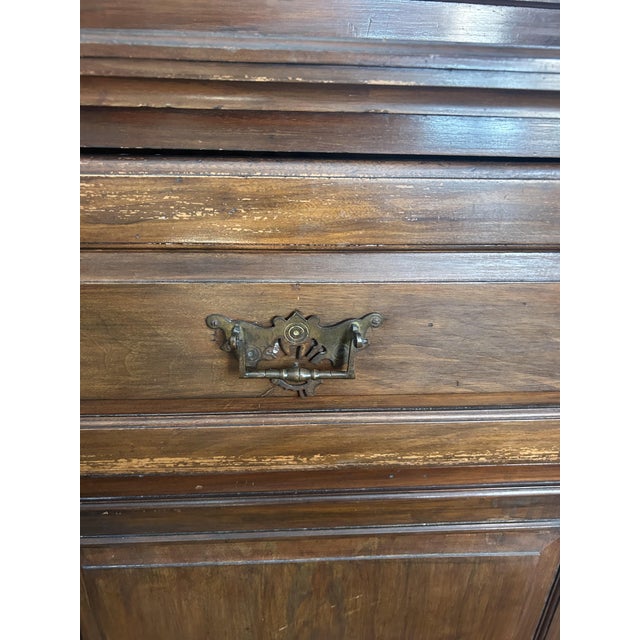 English Victorian Mahogany Secretaire Bookcase, 1880s For Sale - Image 6 of 15