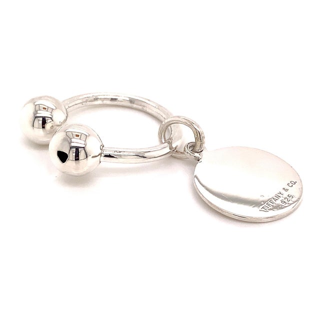 1990s Tiffany & Co Estate Sterling Silver Keychain 9.2 Grams For Sale - Image 9 of 11