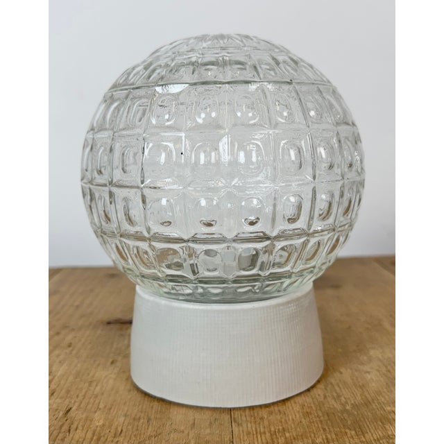 Vintage White Porcelain Ceiling Light, 1970s For Sale - Image 4 of 13