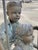 Metal Late 20th Century Large Bronze Boy and Girl Children Swinging Garden Outdoor Statue Sculpture For Sale - Image 7 of 9