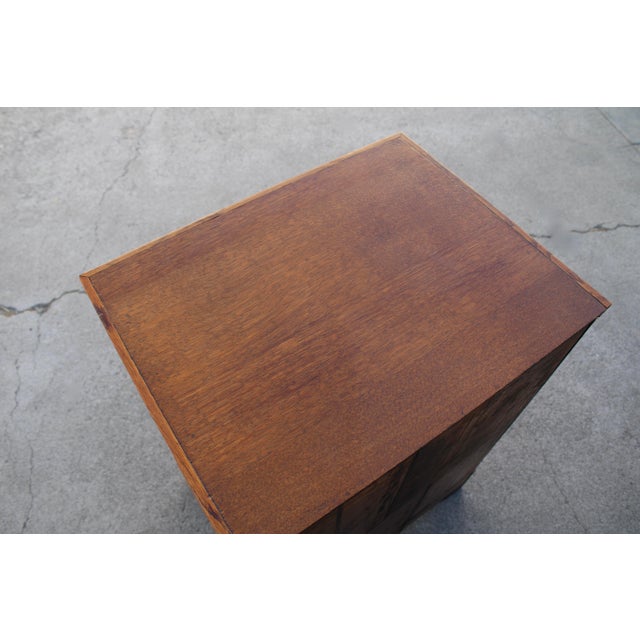 Apothecary Oak Nightstand Chairish