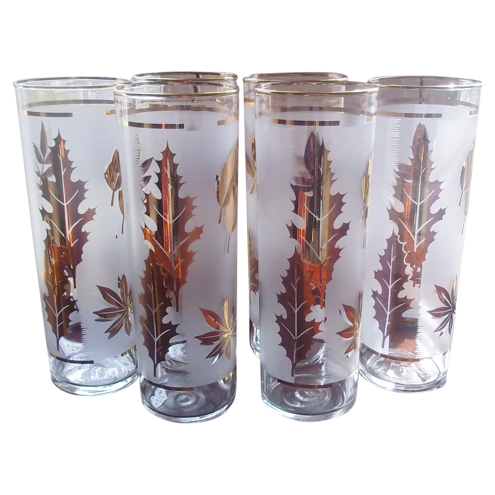 Vintage MCM Tom Collins Glasses Set of 6 Chairish