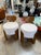 Sculptural Pair of Italian Modernist Chair in Walnut and Ivory Bouclé, 1970s For Sale In Los Angeles - Image 6 of 7