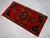 Red Hand Knotted Small Turkish Rug. Organic Wool 1960's Entryway Decor DoorMat, Accent Rug - 21'' X 42'' For Sale - Image 8 of 12