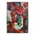 Red Tulips In Vase Hand Painted Original Art For Sale