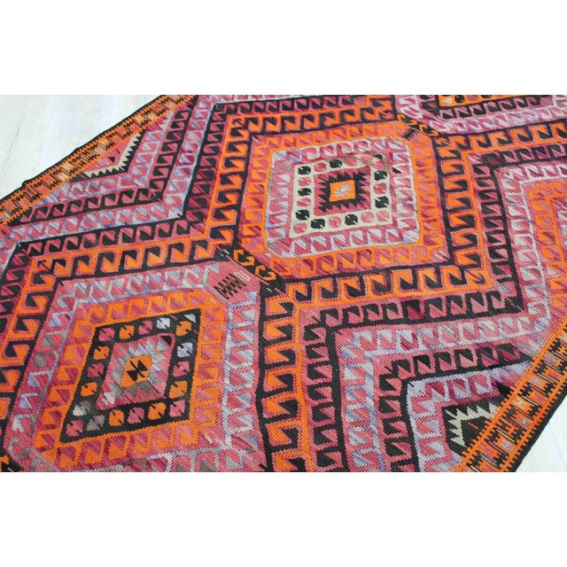 1960's Nomadic Kilim Rug - 55.5"x152.5" For Sale - Image 9 of 11