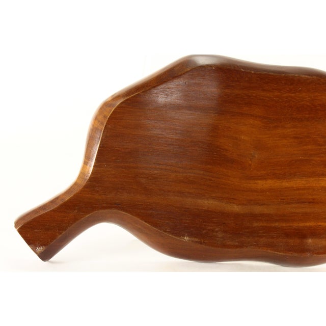 Mid 20th Century Leaf Shape Peruvian Tray, Cumaru Wood, Sterling Silver & Huyaruru Seeds For Sale - Image 14 of 14