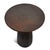 Modern industrial style round cast aluminum side table with antiqued bronze finish. Fluted pedestal base. Each table will...