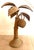 Beige Vintage Split Reed Palm Tree Table Lamp For Sale - Image 8 of 11
