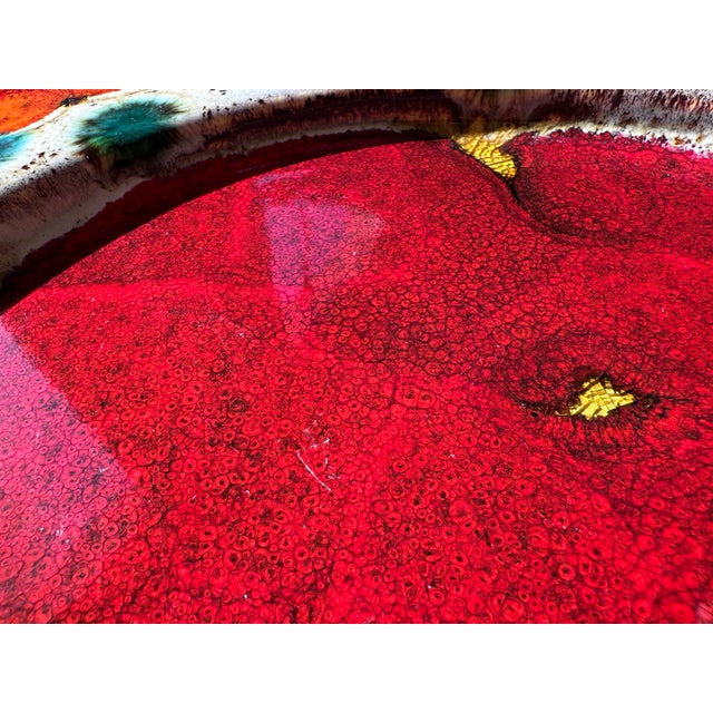 Large Ceramic Art Wall Plate by Reiner Gehrig for Töpferwerkstatt Grünstadt, West Germany, 1970s For Sale - Image 4 of 14