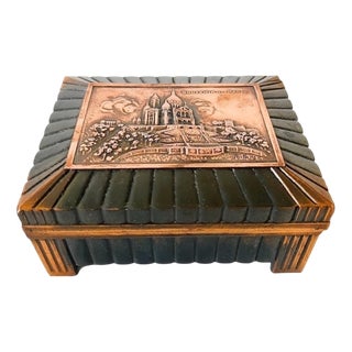 Art Deco Jewelry Box with Copper, 1920s For Sale