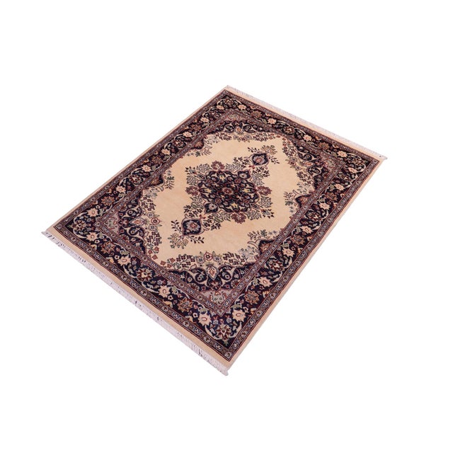 Designed with mesmerizing intricacy and gorgeous color palette, this hand-knotted masterpiece demonstrates the beauty and...