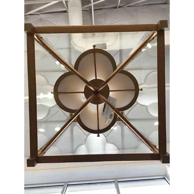 Metal 1990s Gold Gilded Finished Iron Lantern For Sale - Image 7 of 13