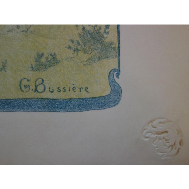 Modern Gaston Bussiere, Wagner, The Valkyrie Brunhild, Original Lithograph For Sale - Image 3 of 5