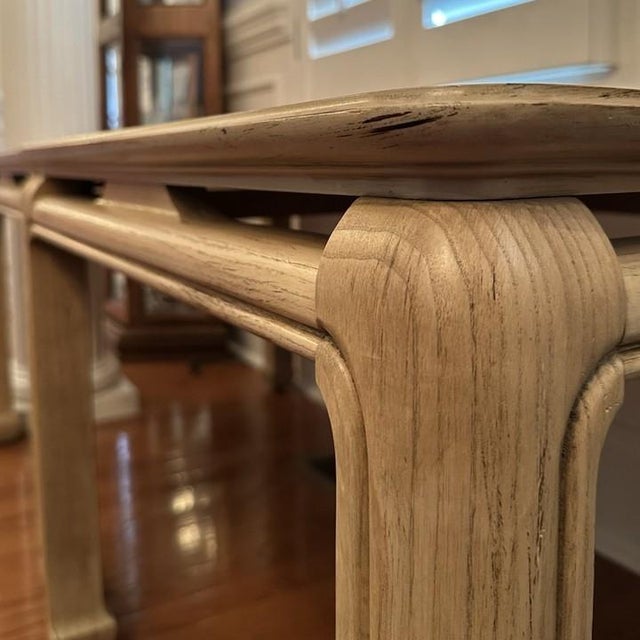 Wood 1980s Lane Altavista Ming Style Side Tables in Cream, a Pair For Sale - Image 7 of 8