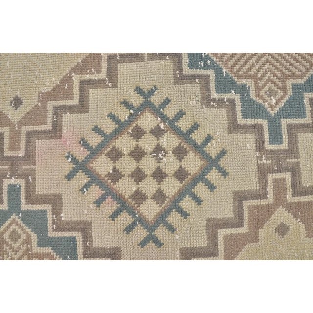 Textile 1960s Anatolian Geometric Wool Carpet For Sale - Image 7 of 10