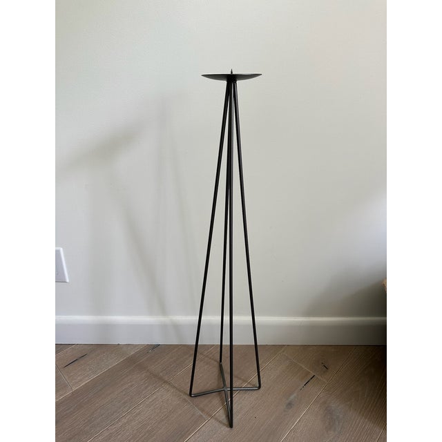 Metal Tower Candle Holders (Set of 6) For Sale - Image 6 of 8