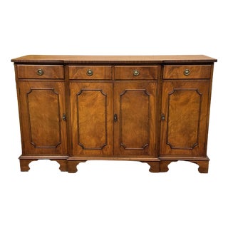 Vintage English Four-Door Mahogany Sideboard, 1950s For Sale